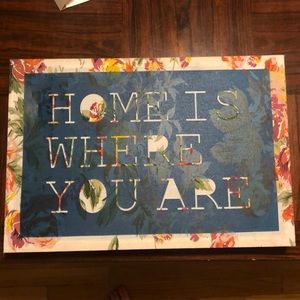 Home Is Where You Are - wall canvas 19 x 13 x 2.
